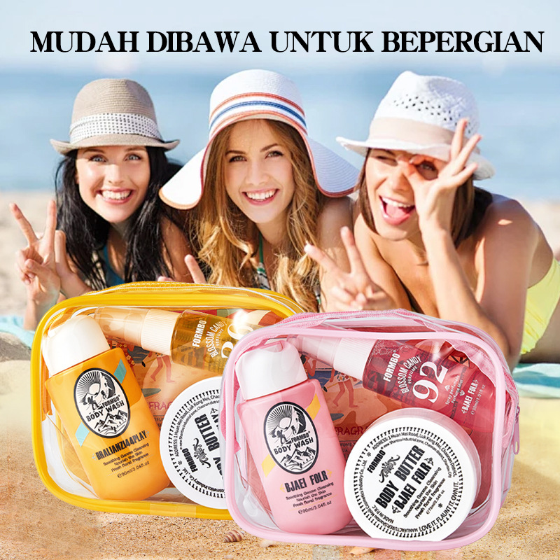 Cross-border exclusive FORMBO Perfume, Body Lotion and Body Wash Three-in-one Fragrance Lotion Moisturizes, protects and deeply cleanses Specification drawing