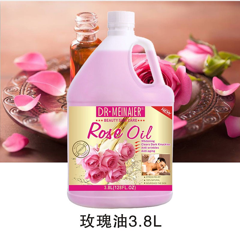 Foreign trade large barrel Aromatic Whitening Moisturizing Oil Facial and full-body moisturizing essential Oil Coconut rose argan brightening skin full figure