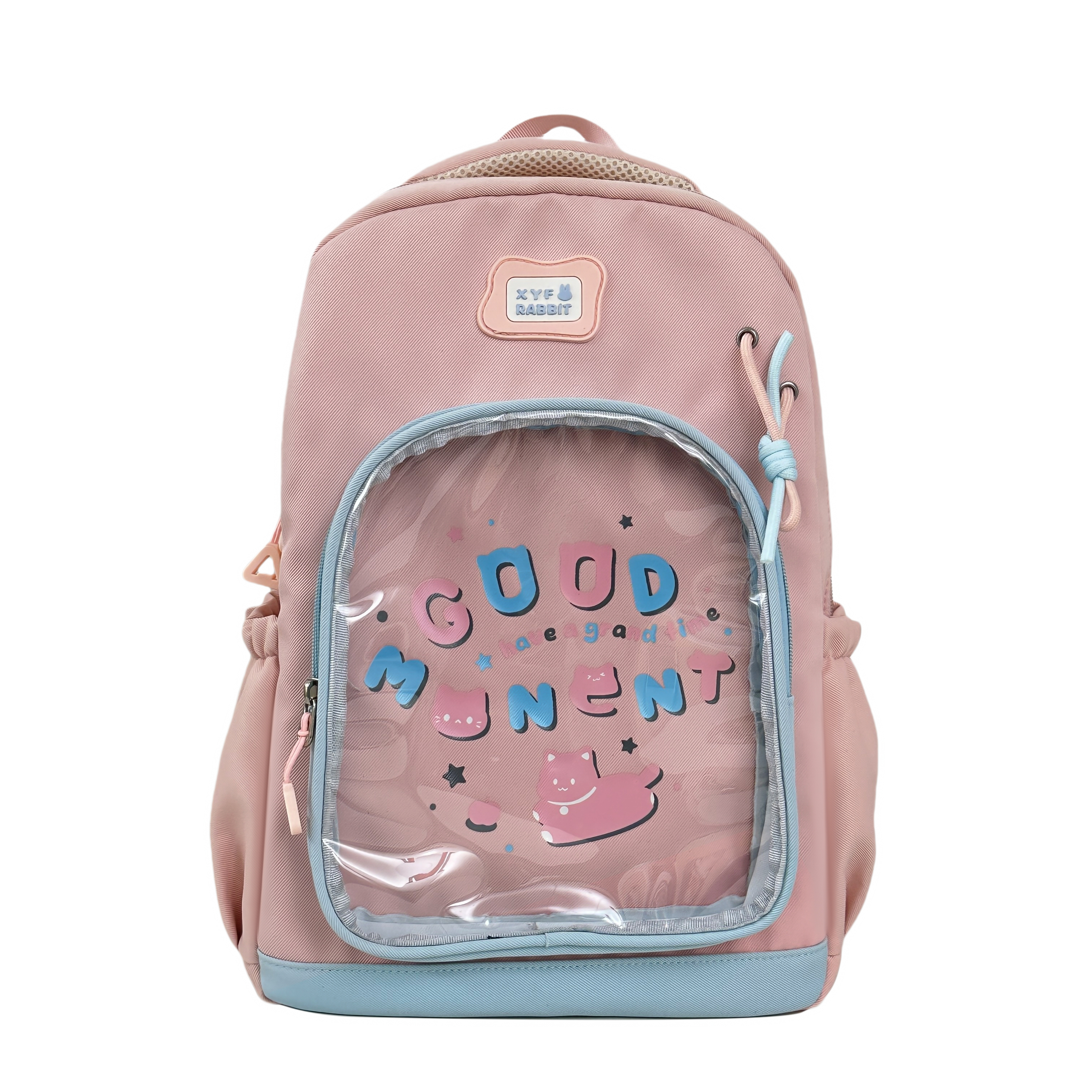 休闲双肩包大容量耐用旅行背包男女情侣双肩背包跨境新款双肩背包时尚挂件学生书包时尚潮流中学生书包新款批发减压防水书包