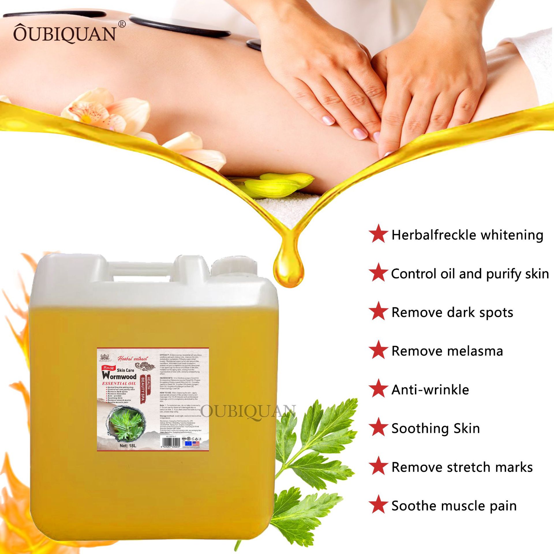 Cross-border joint essential oil, Massage essential oil, Meridian-unblocking full-body massage, Heating old ginger oil, body care massage essential oil Application Scenario