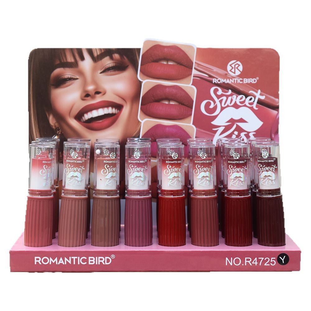 2025 New Transparent Cap MATTE LIPSTICK R4725Y [ROMANTIC BIRD] Matte lipstick Item Picture