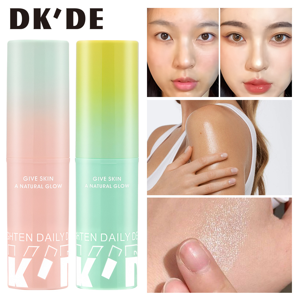 Cross-border exclusive DK'DE+ 2-color cool high-gloss stick, three-dimensional shadow correction, nose shadow, side shadow and facial brightening for women Application Scenario