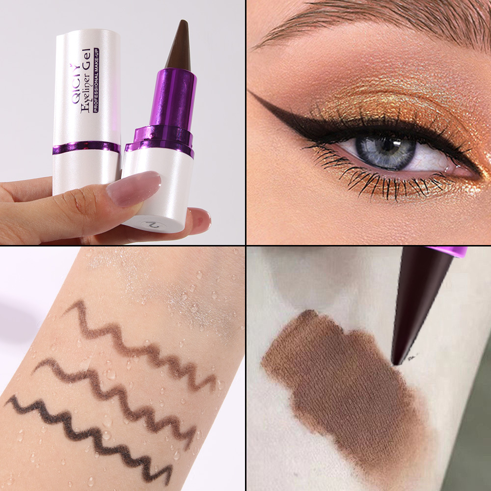 Cross-border exclusive QICIY+ 4-color eyeliner cream Amazon bestseller, quick-drying, waterproof, sweat-proof, long-lasting and not prone to smudge Application Scenario