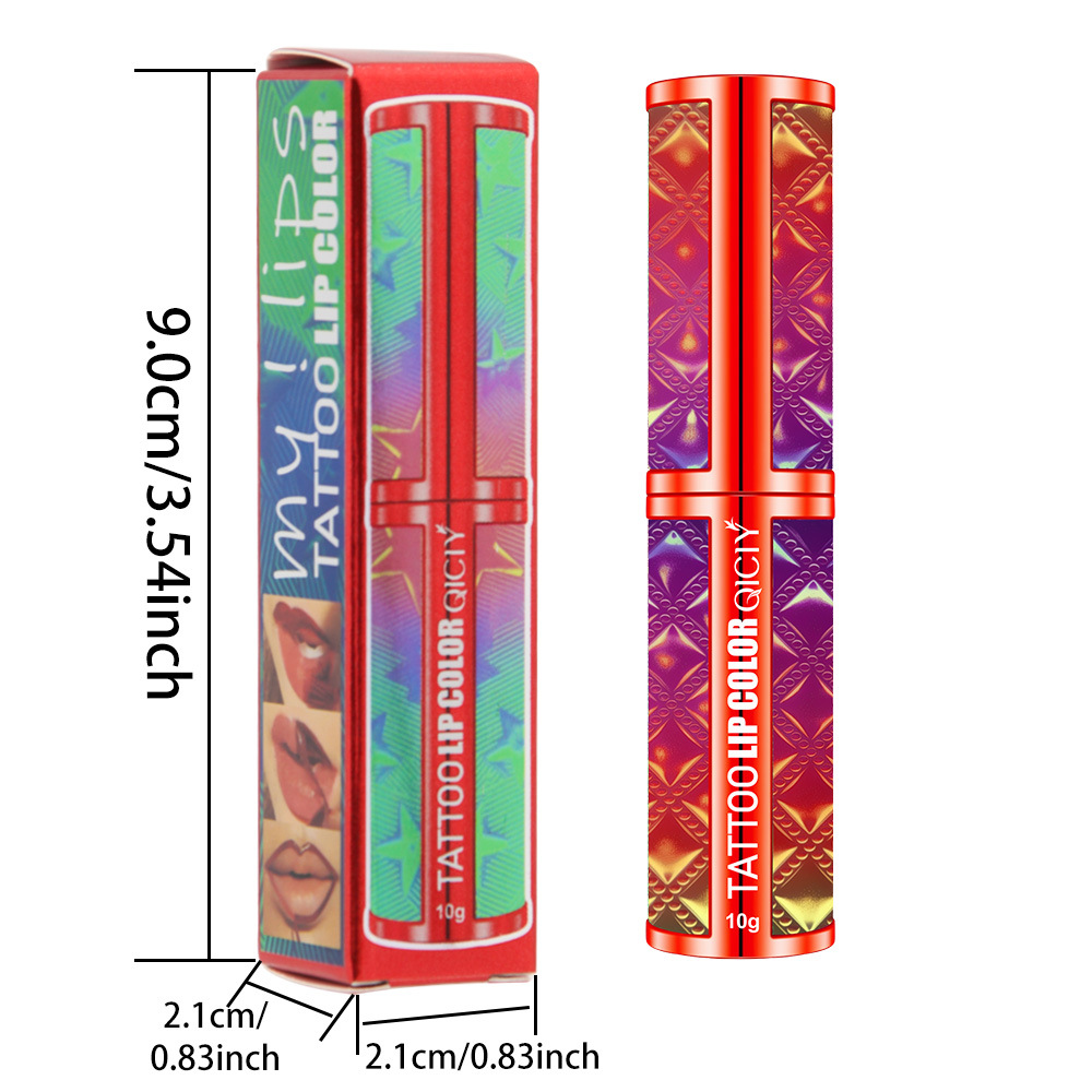 Cross-border exclusive QICIY+ 4-color peel-off lip gloss and lip liner are waterproof, long-lasting, do not fade, easy to apply, and moisturizing bestsellers Item Picture