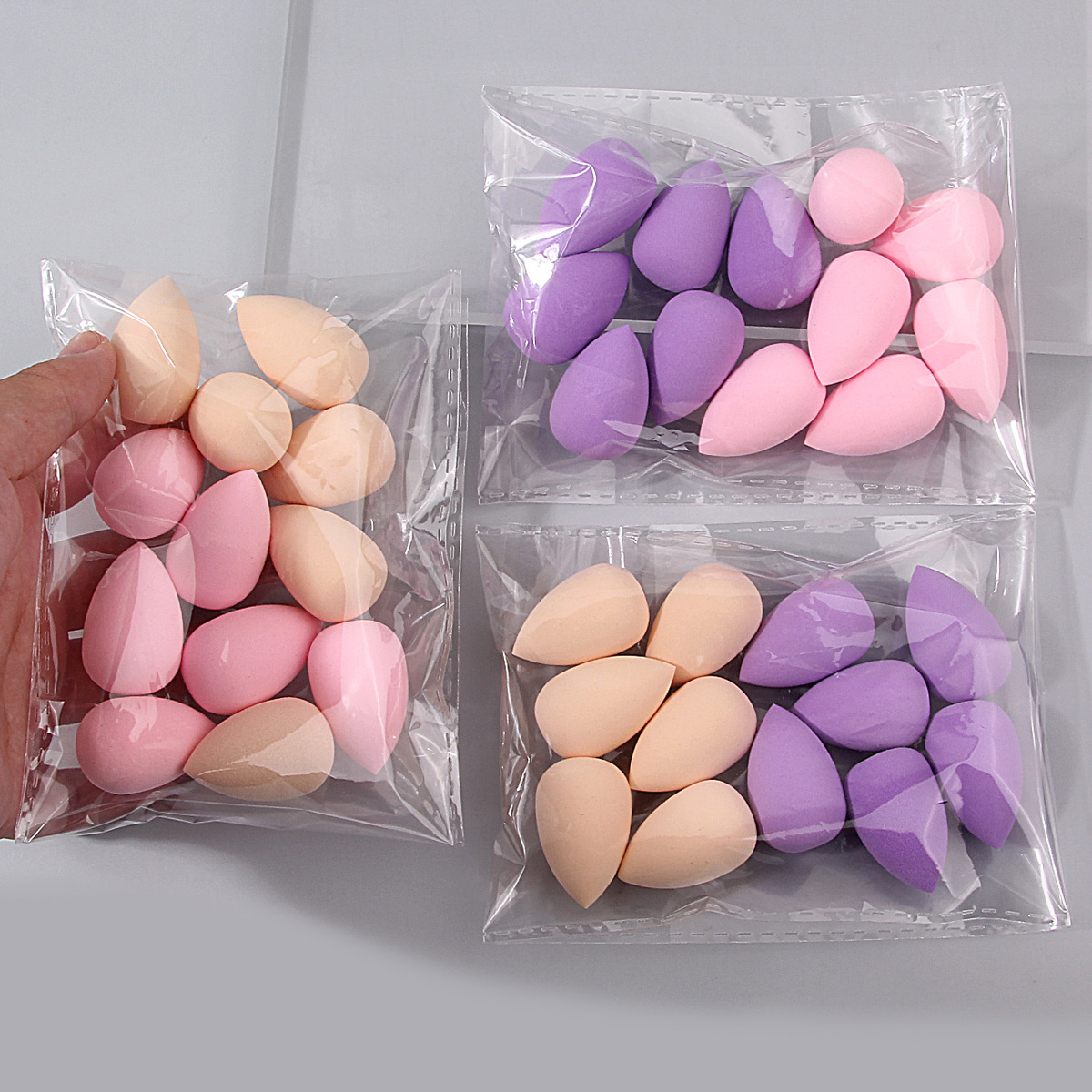 Mini beauty egg, makeup egg, water drop powder puff, dry and wet dual-purpose makeup egg, super soft, powder-free makeup sponge egg full figure