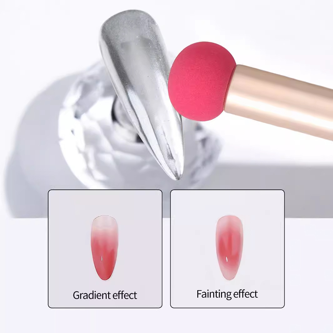 New cross-border mushroom-shaped sponge nail polish and smudge brush, makeup sponge foundation concealer brush, sponge powder puff makeup brush Application Scenario