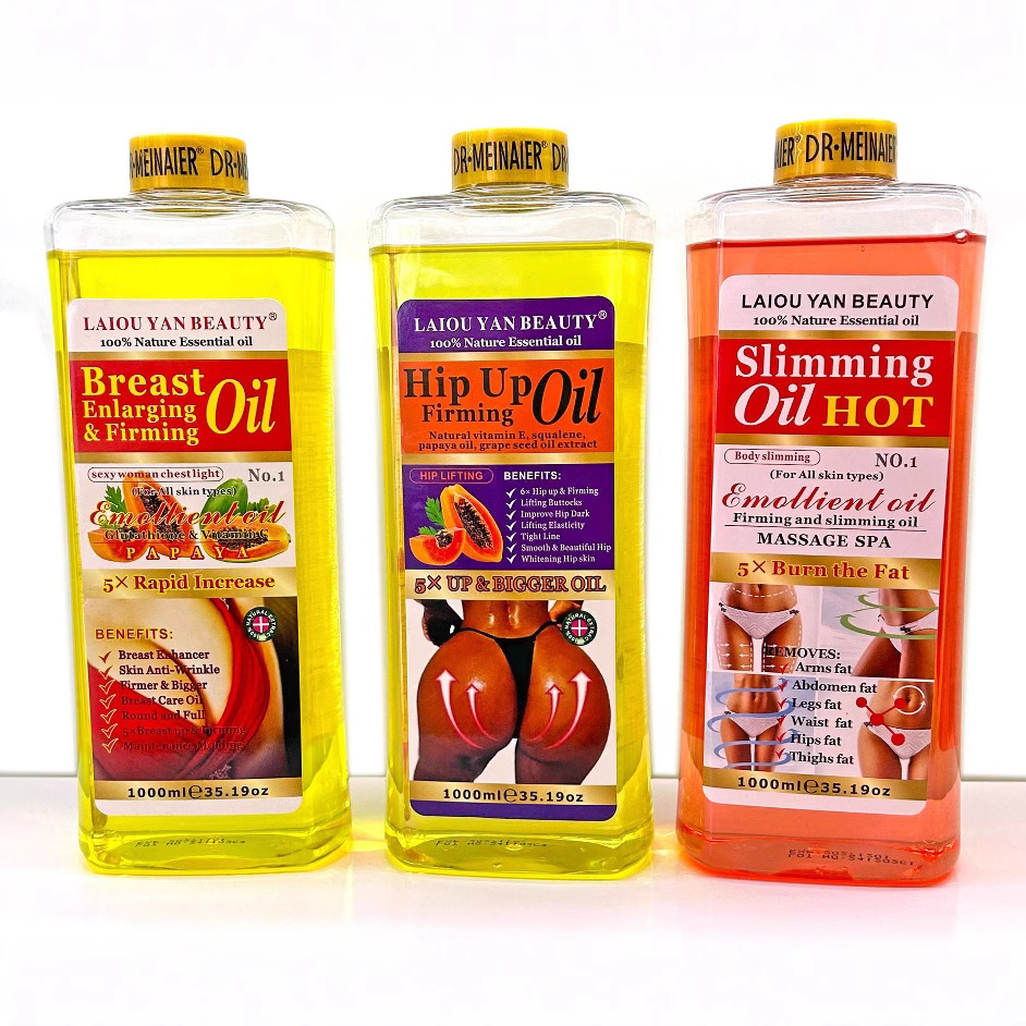 Cross-border Buttock Lifting Essential Oil 1000ml, Buttock Curve Moisturizing and firming, Chest Care Massage essential oil wholesale for export full figure