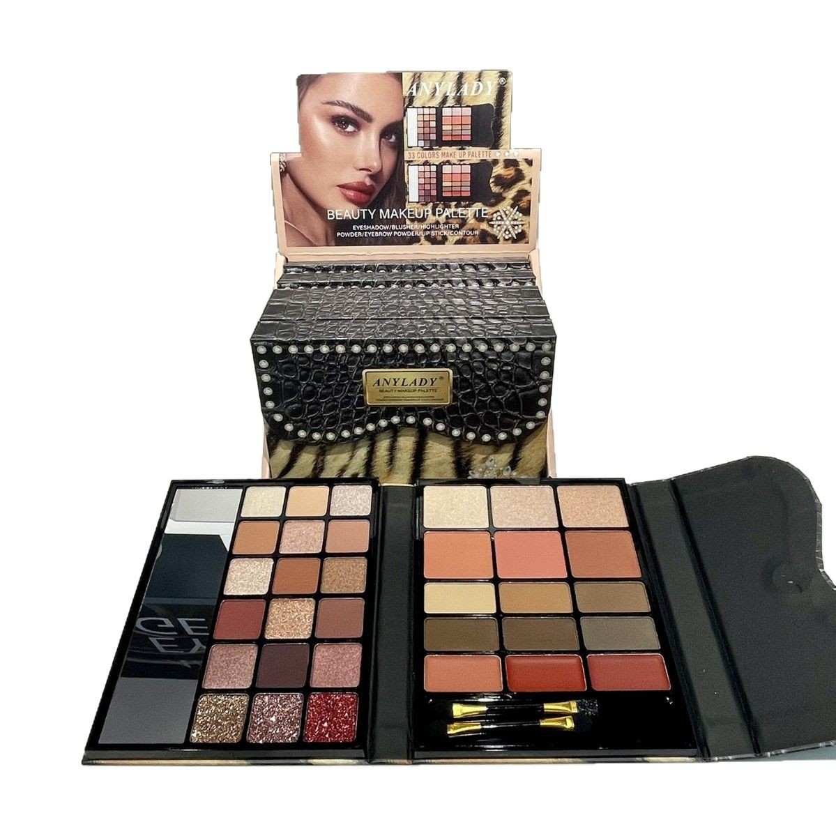 Only for export to foreign trade [ANYLADY] paper-based eyeshadow, blush, contouring and makeup set makeupSET matte Item Picture