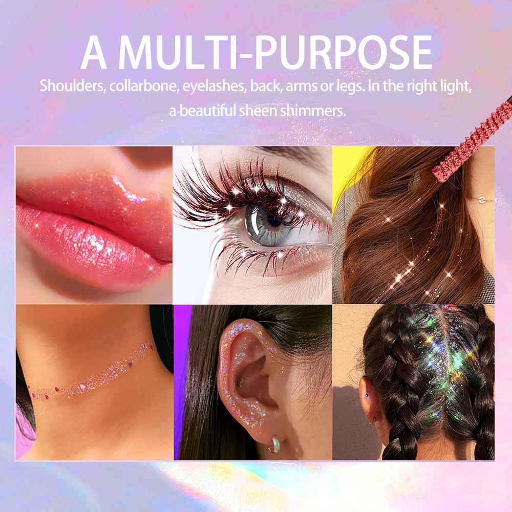 Cross-border exclusive QICIY+ 6-color shiny eyelashes, waterproof, not easy to smudge, long-lasting, thick, curly and styled eyelashes Application Scenario