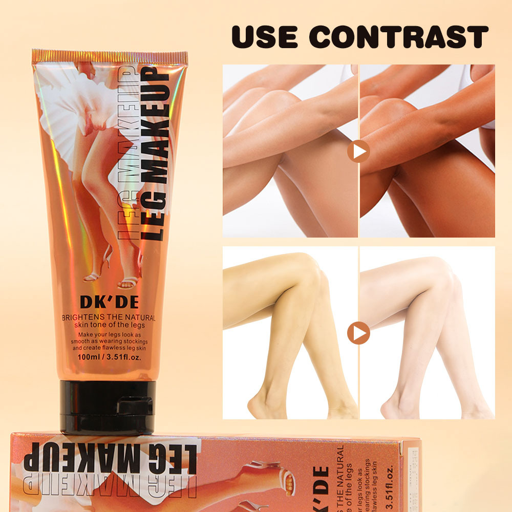 Cross-border exclusive DK'DE+ 3-color leg makeup, leg highlight makeup, concealer, even skin tone, brown Application Scenario