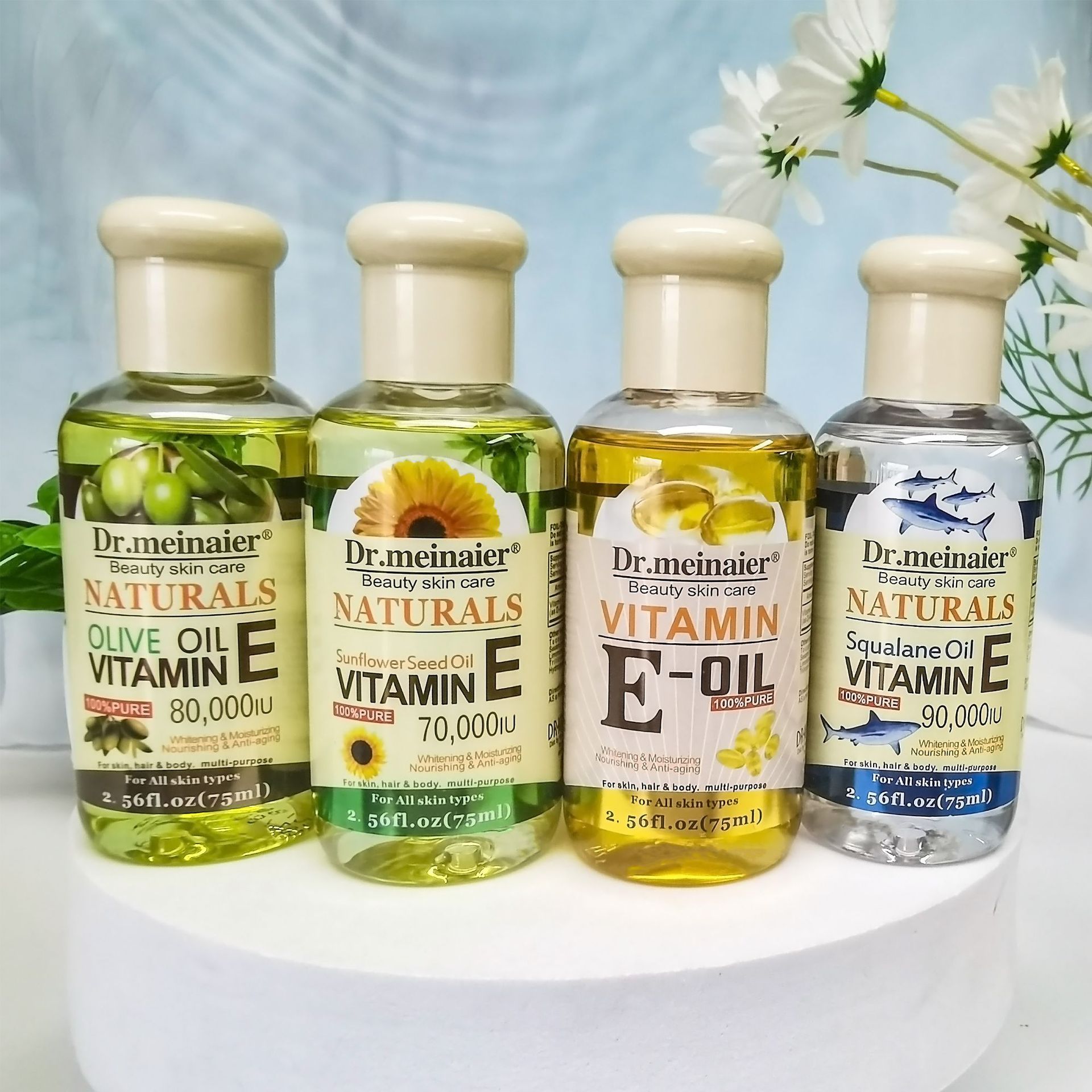 Cross-border exclusive supply of VE essential oil facial, body, hair care and massage oil, Sunflower VE plant oil BB Oil 75ml for export details Picture