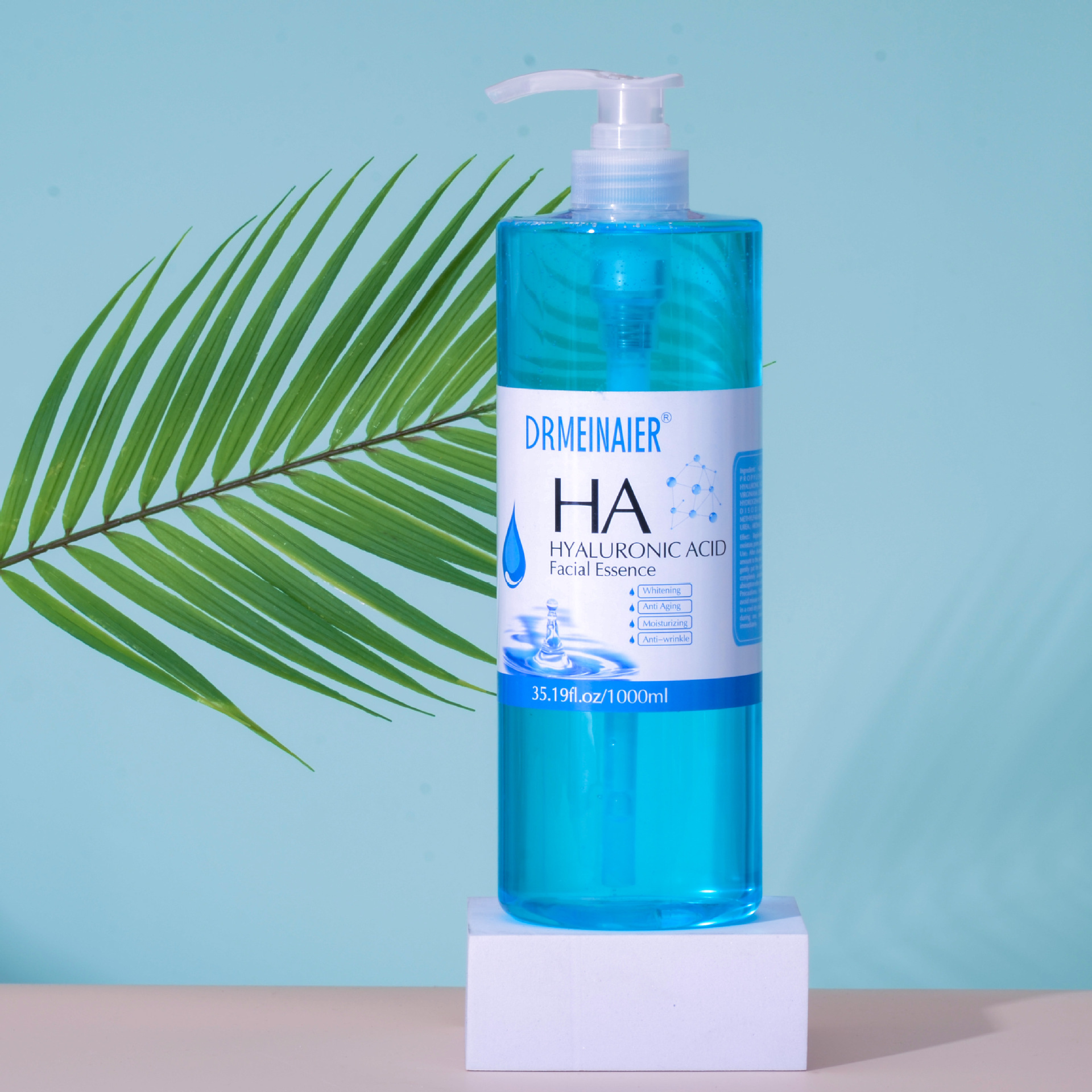 Cross-border exclusive brightening Hyaluronic acid Essence Serum 1000ml Hydrating, Moisturizing and firming Essence Water wholesale for export full figure