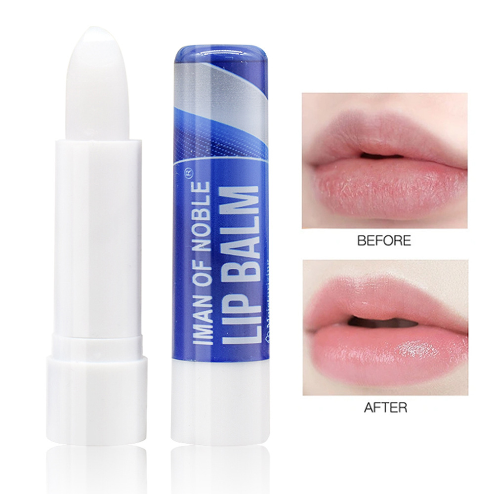 Only export [IMAN OF NOBLE] LB-61A Transparent Colorless Moisturizing LIPBALM new style full figure