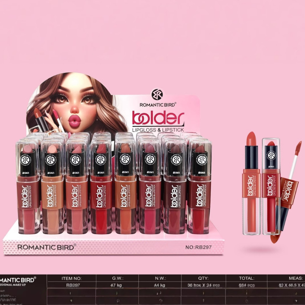 Only export collection [ROMANTIC BIRD] Red lip gloss mixed with lipstick LIPGLOSS matte finish Application Scenario