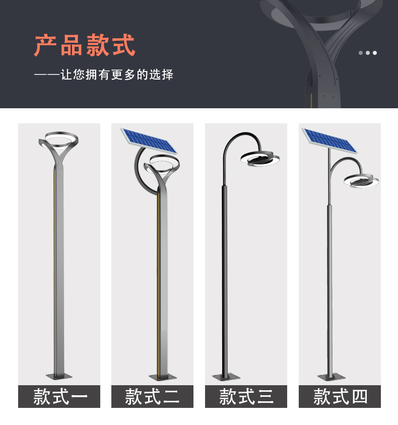 The 4-meter lighting street lamp project for the villa landscape in Yueya Bay Community, and the 3.5-meter outdoor garden aluminum courtyard lamp pic 4
