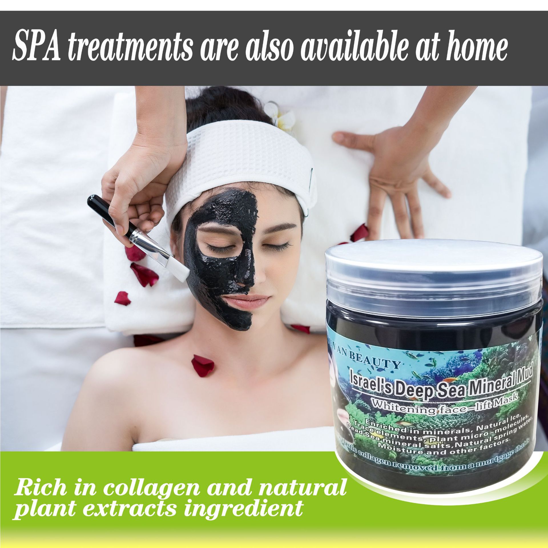 Cross-border mask, deep-sea mud peel-off mask, Blackhead and acne Removal Mask Mud Moisturizing and Nourishing Night cream factory wholesale Specification drawing