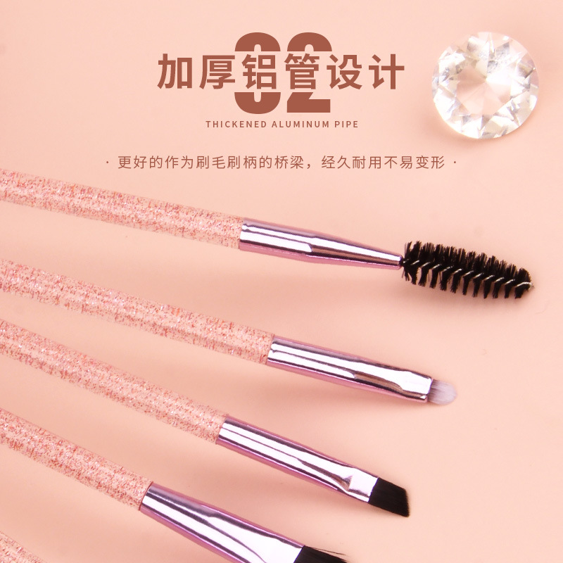 6-piece makeup brush set, eye makeup brush, portable acrylic brush, event gift, wholesale of beauty tools Application Scenario