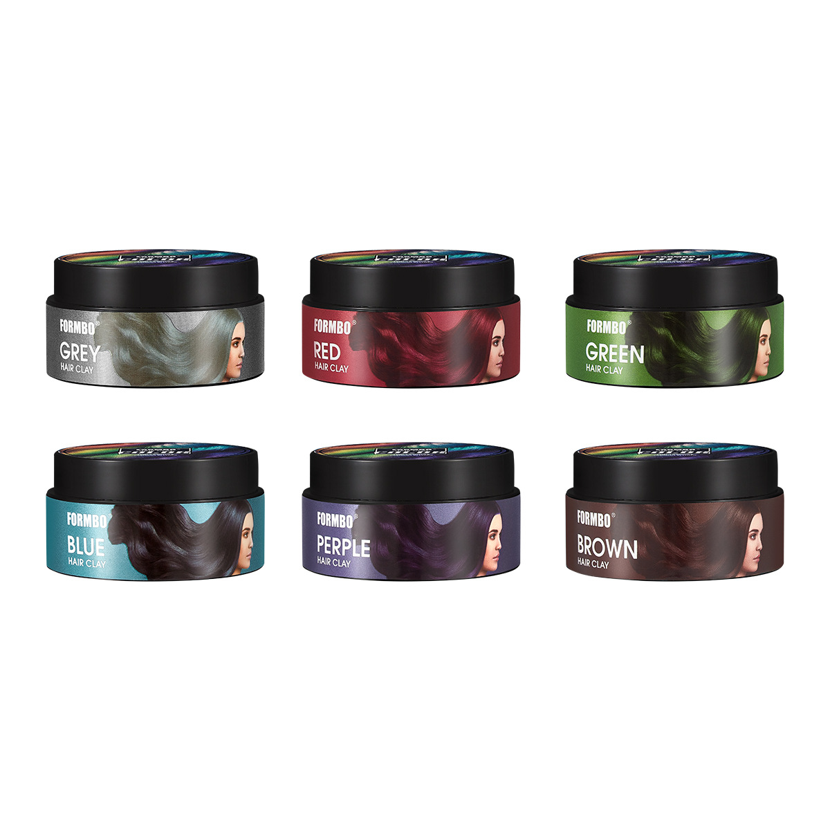 【 Cross-border Exclusive 】FORMBO Hair Paste Cross-border Bestseller Trendy Color Series Long-lasting and popular hair color Item Picture
