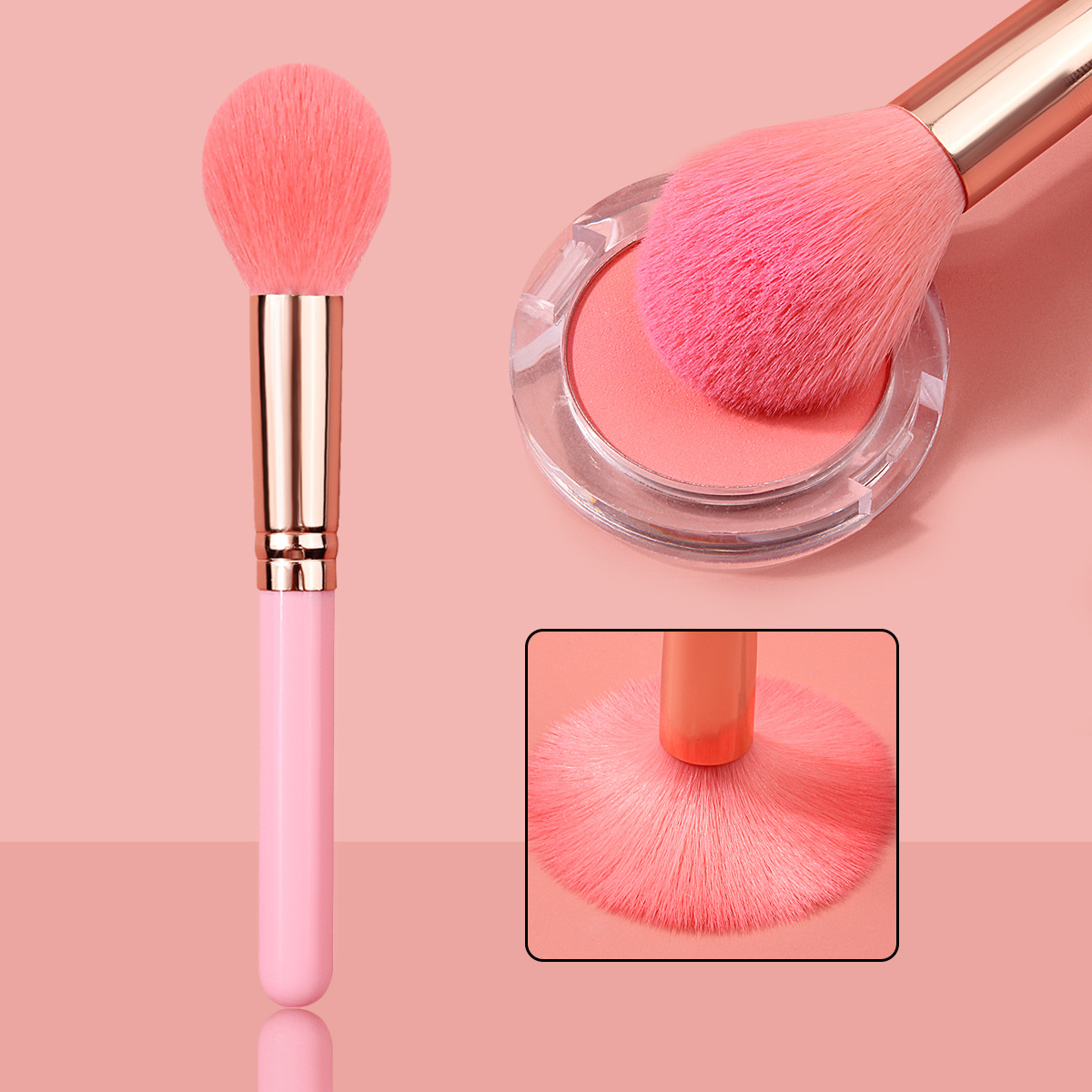 Long-term supply of new cross-border products such as powder Flame Blush, non-shedding powder brush, powder brush and multi-functional makeup brush full figure