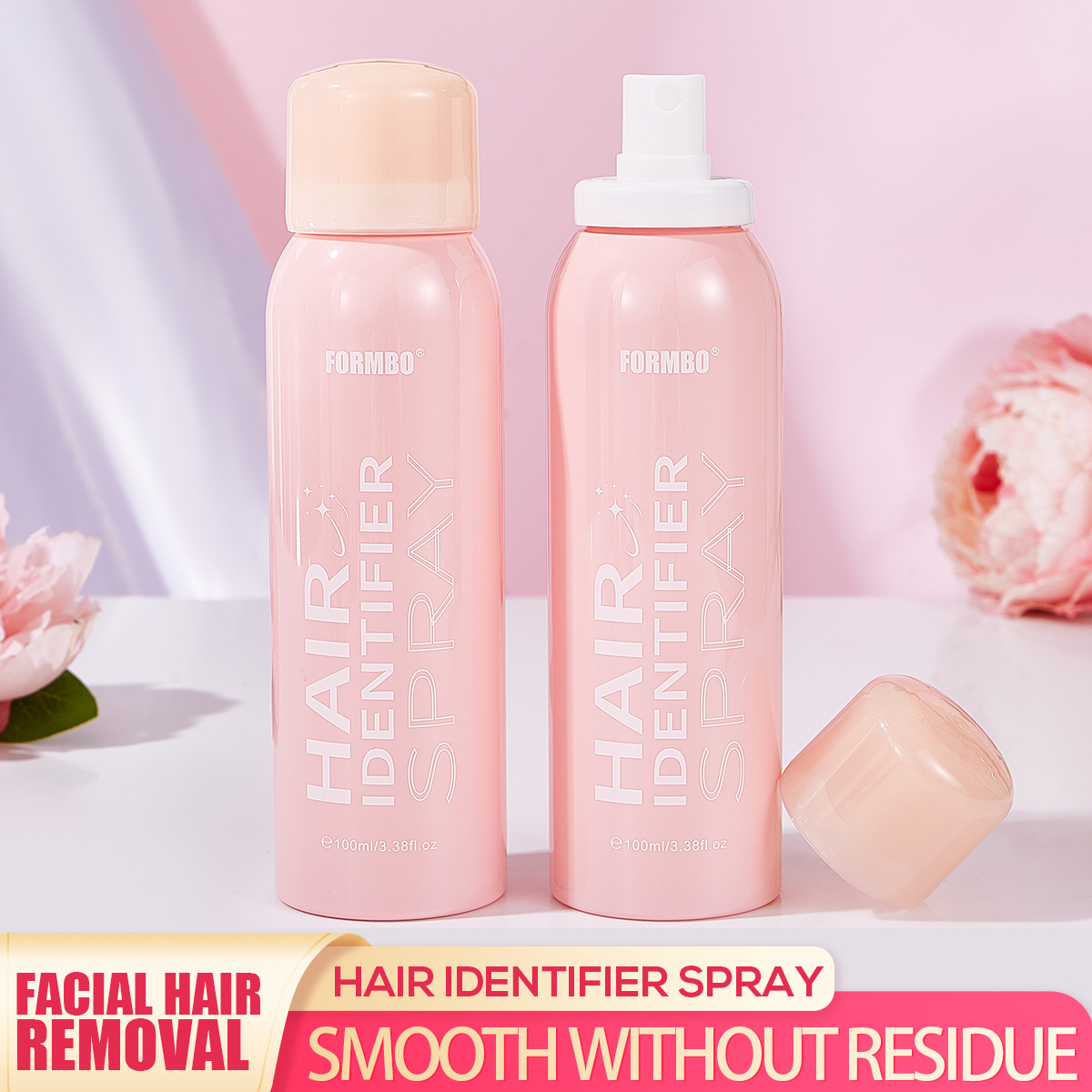 【 Cross-border Exclusive 】FORMBO Facial Hair Recognition Spray with Hair Removal Knife for skin cleansing, gentle hair removal full figure