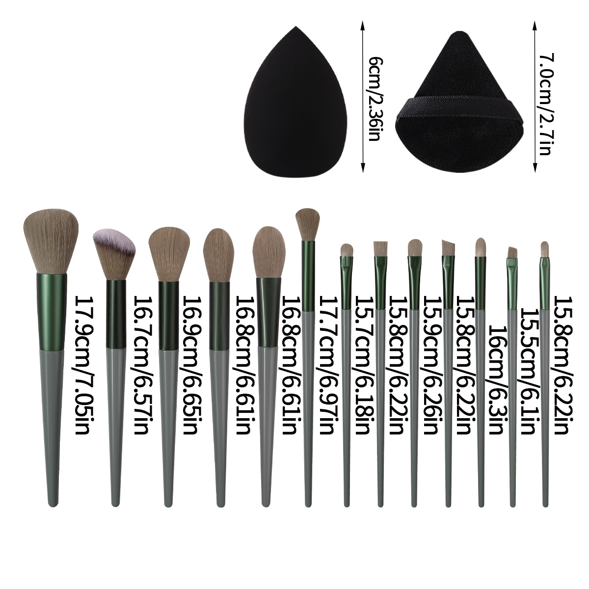 13 Sijiqing makeup brush Set: Loose powder, blush, eyeshadow, concealer brush, Super Soft sponge, powder puff, Beauty egg Application Scenario