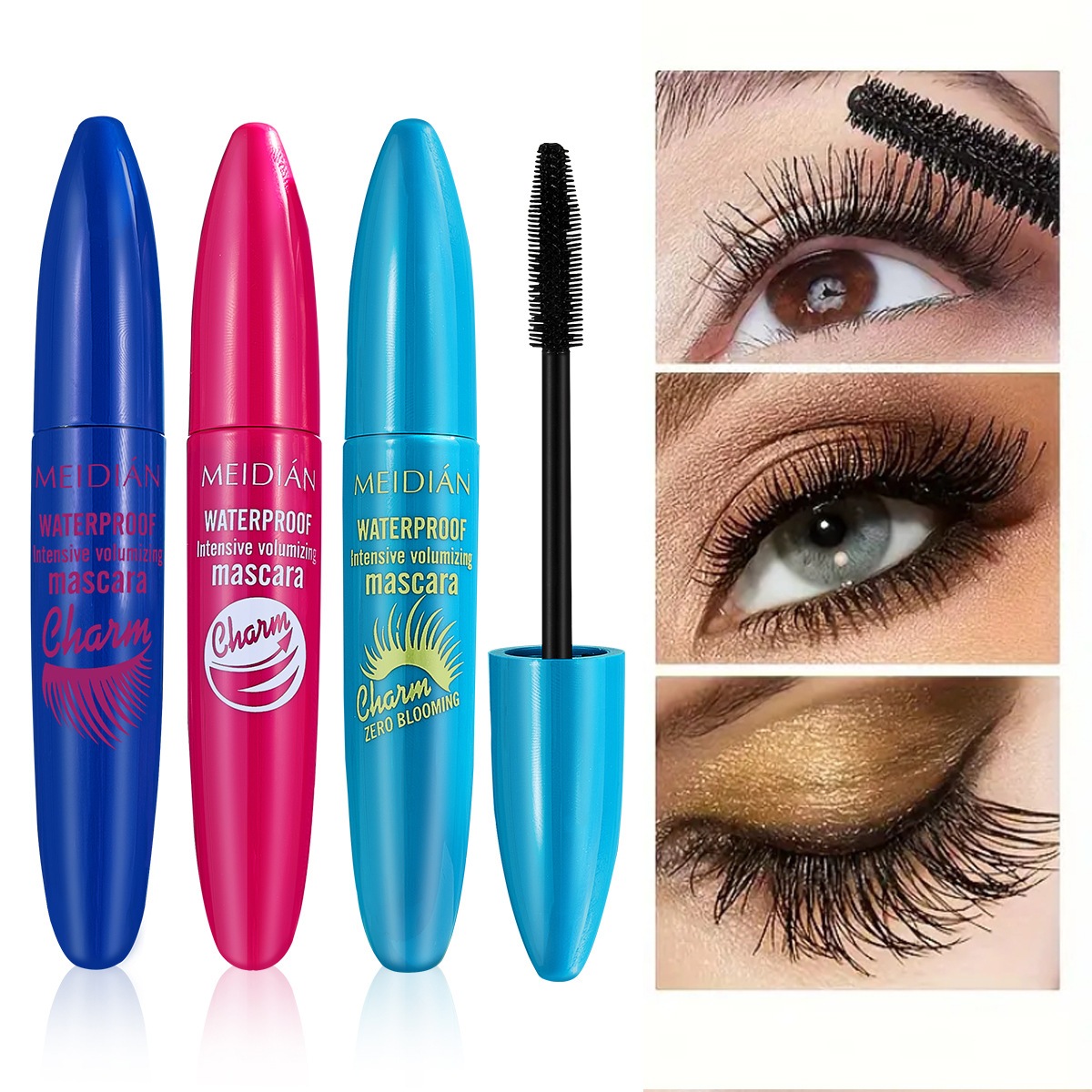 MEIDIAN Cross-border temu's best-selling mascara, light, curly, three-dimensional and waterproof mascara base, is available for wholesale export full figure
