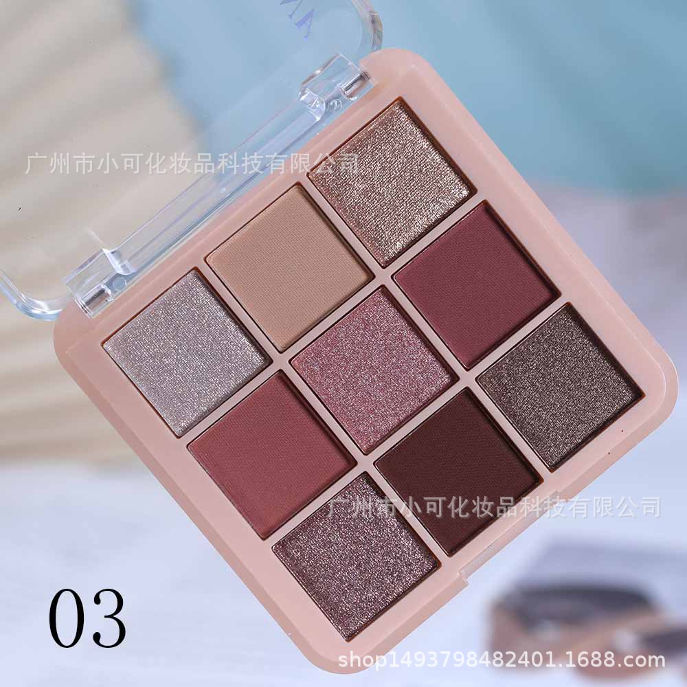 The new 8466 nine-grid EYESHADOW is only exported for foreign trade. [ANYLADY] Pearl matte Eyeshadow Application Scenario