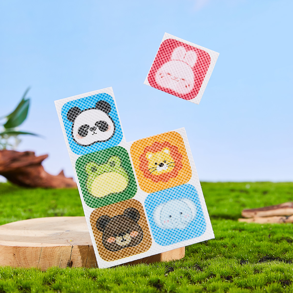 Cross-border exclusive FORMBO mosquito repellent stickers, cartoon animals, cute and portable, outdoor anti-biting mosquito repellent stickers, summer travel Specification drawing