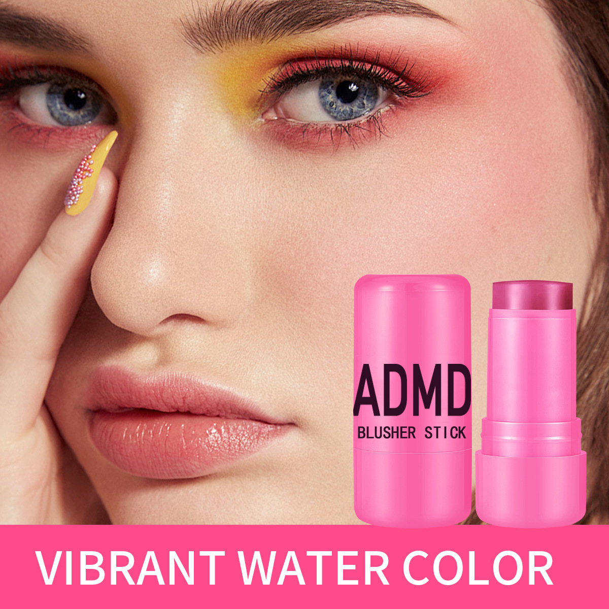 ADMD Jelly Blush Stick for Lip and Cheek Use, Clear, brightening and contouring Blush, Facial Blush stick details Picture