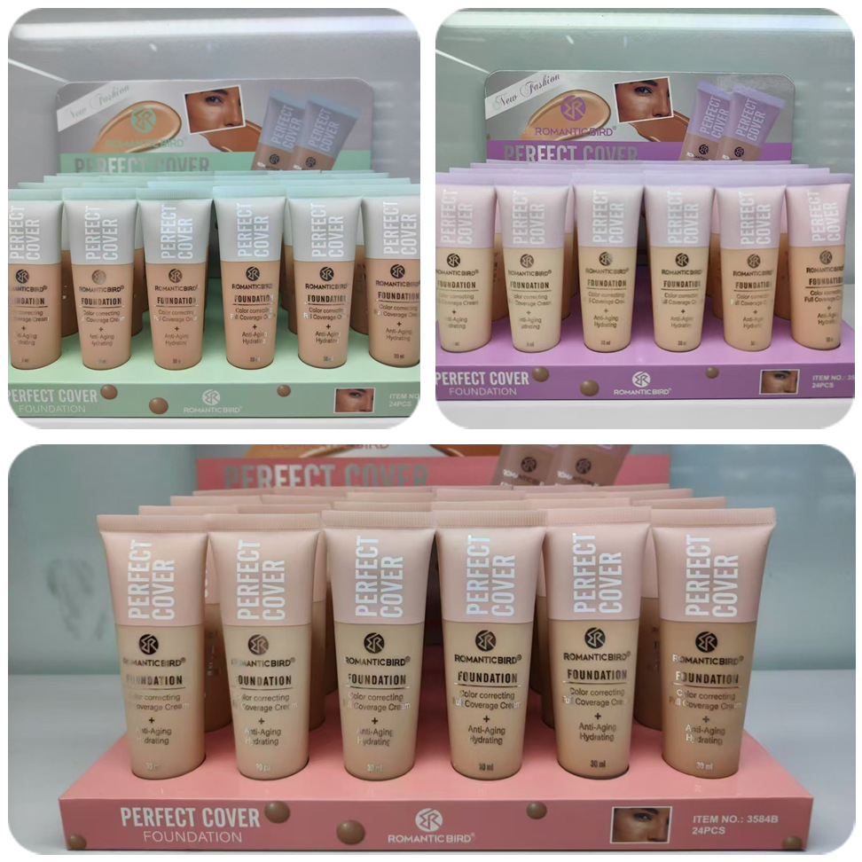 The new model is only for export. [ROMANTIC BIRD] 30ML Natural Skin tone Foundation Concealer Foundation full figure