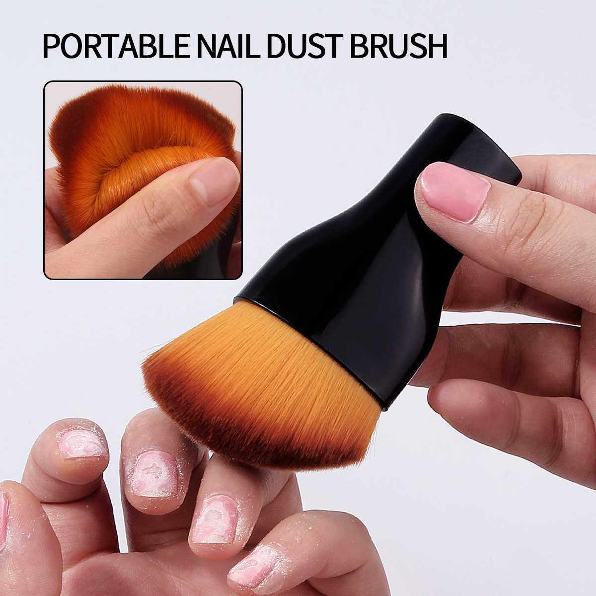 3D creative arc-shaped foundation brush, soft and powder-free makeup brush, loose powder blush brush, beginner's beauty tools wholesale full figure