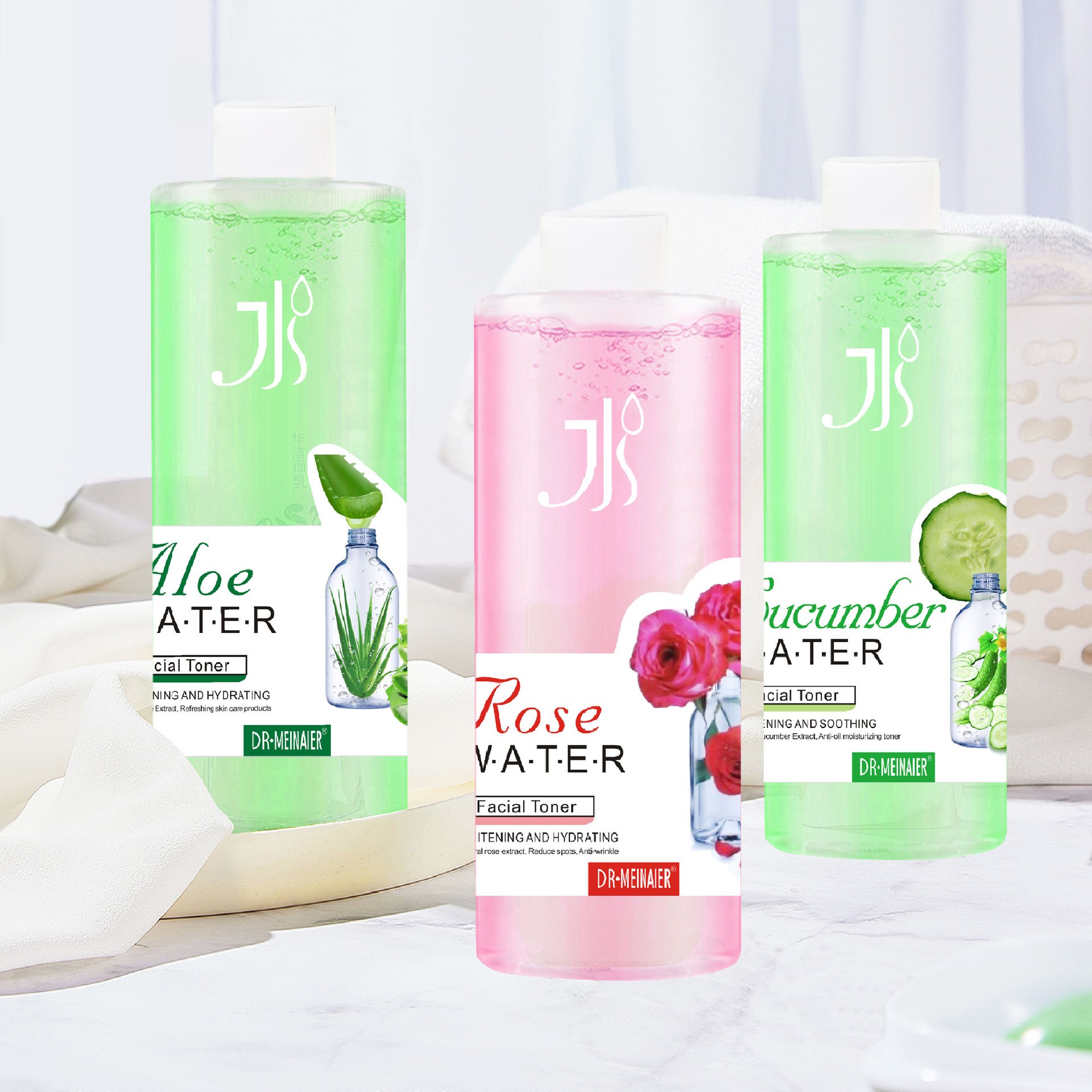 Cross-border Aloe vera water, Cucumber Water, Rose Water 500ml, hydrating and oil-controlling Toner, Pore-shrinking Toner wholesale full figure