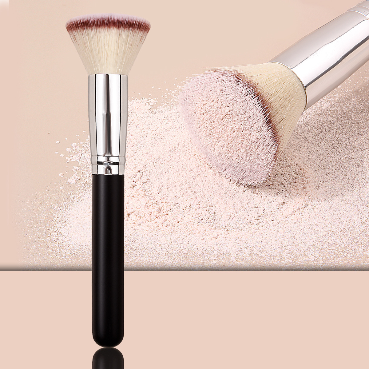 Foundation night makeup special flat-head foundation brush, face wheel brush, blush brush, portable beginner's makeup brush in stock full figure