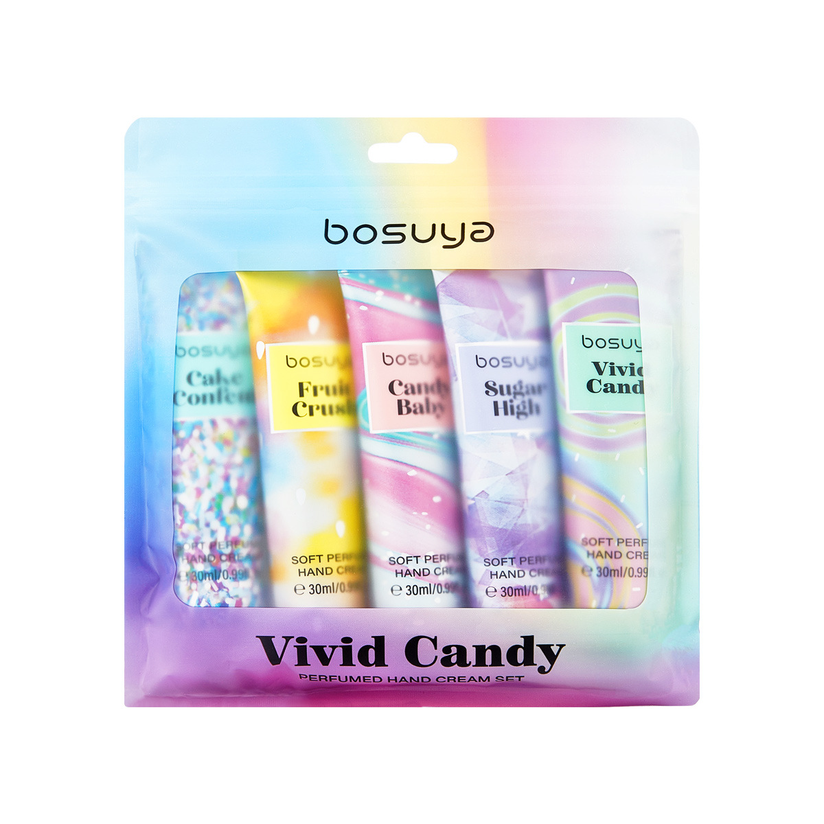 Cross-border exclusive BOSUYA Scented Hand Cream Moisturizing and hydrating Amazon Bestseller Set of 5 bottles in a bag Item Picture