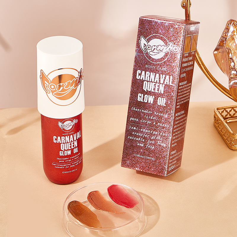 Cross-border exclusive for FORMBO Body Glow Oil, Liquid Contouring High-gloss Oil, Full-Body Brightening Glitter, Beach details Picture
