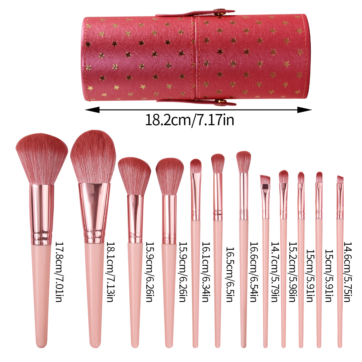 The new 12-stick makeup brush is portable, soft, and comes with a complete storage bucket. It is a beginner's beauty tool for powder brushes and blush brushes Application Scenario
