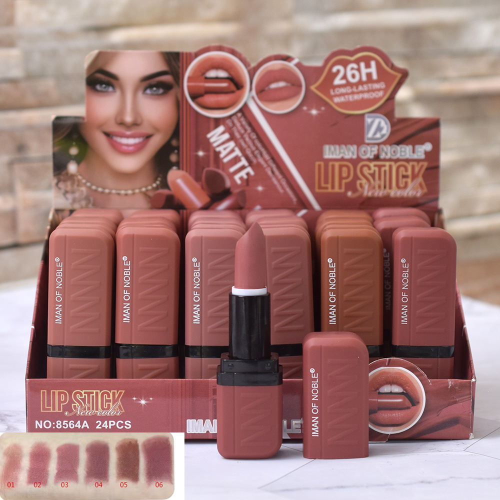 8564A IMAN OF NOBLE Nude Moisturizing MATTE LIPSTICK for export full figure