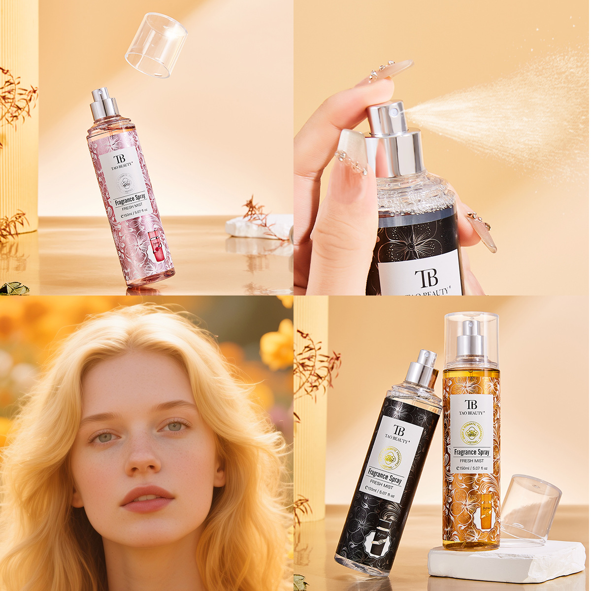 【 Cross-border Exclusive 】Tao Beauty Fragrance Spray Amazon Export Bestseller, Long-lasting Fragrance and Atmosphere Specification drawing