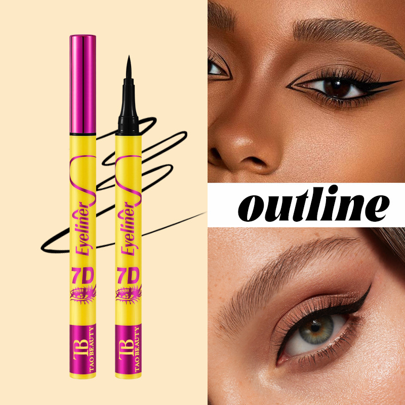 Cross-border exclusive Tao Beauty eyeliner pen, natural and long-lasting, not easy to smudge, portable and lightweight for daily use Specification drawing