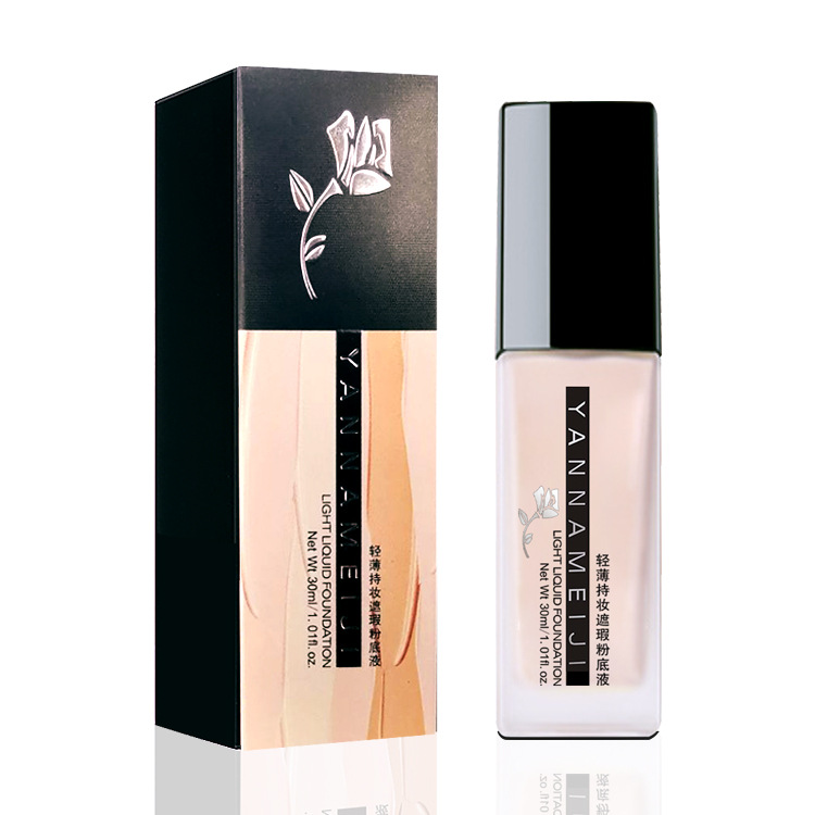 Cross-border light, thin, long-lasting, concealing foundation, waterproof, matte, moisturizing foundation, brightening, repairing, oil control, nude makeup full figure