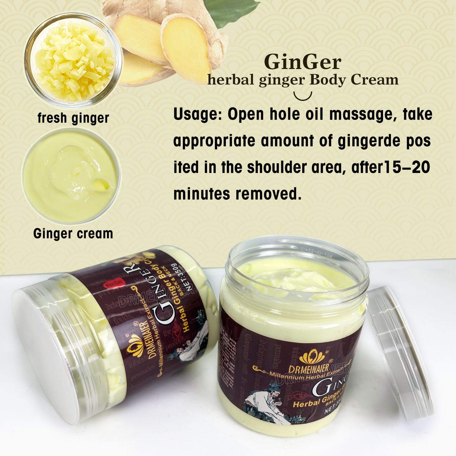 Cross-border turmeric Body Lotion, Refreshing Fragrance, Hydrating, Moisturizing, Brightening and Nourishing Lotion, turmeric Cream Lotion, Export batch Application Scenario