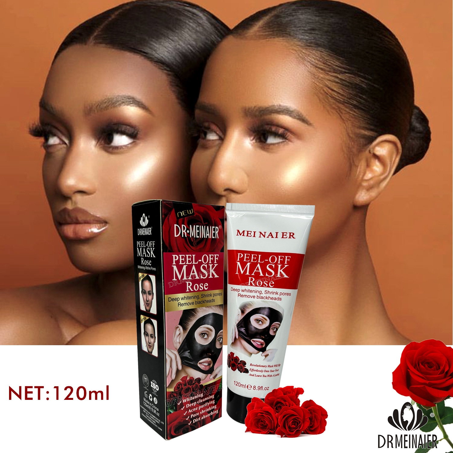 Cross-border Blackhead nose mask for pore cleaning, acne prevention, anti-wrinkle and oil control, activated carbon peel-off mask 120g factory direct sale Application Scenario