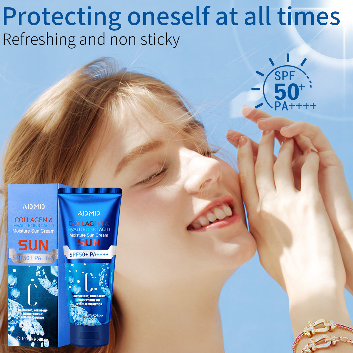 【 Exclusive for Foreign Trade 】 Cross-border Overseas ADMD Collagen Refreshing Isolation Protection English Version Factory Wholesale Application Scenario