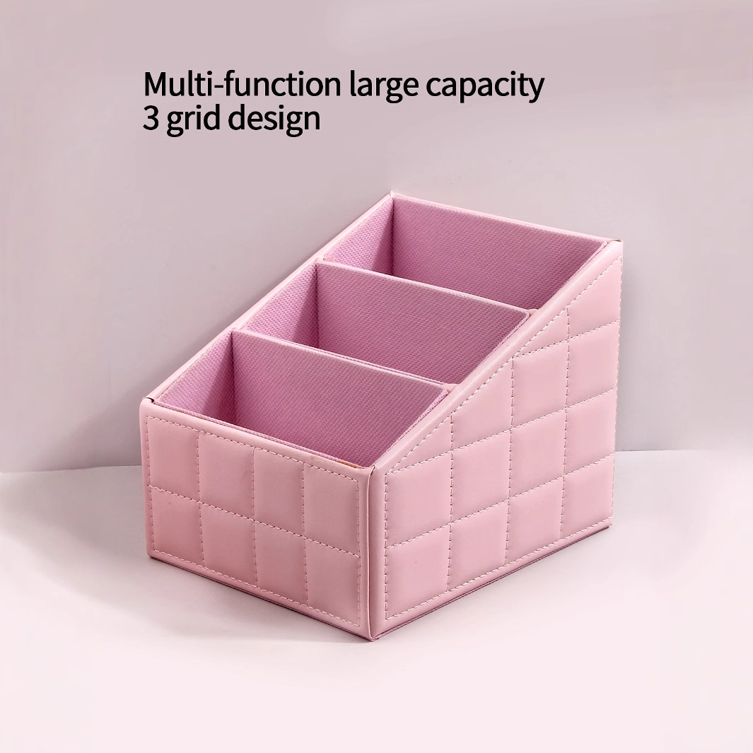 High-end makeup brush storage box, multi-functional storage box, three-compartment makeup rack, desktop storage box, in stock and dispatched immediately Application Scenario