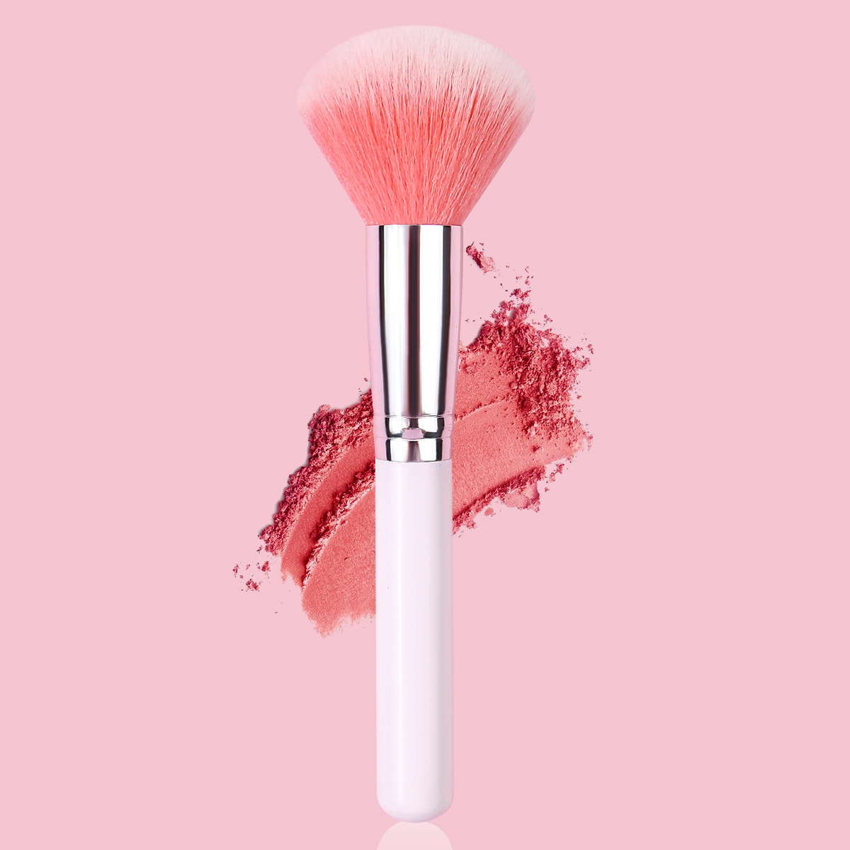 2025 Cross-border best-selling single loose brush Soft Bristle facial blush brush beauty tool beginner setting brush full figure