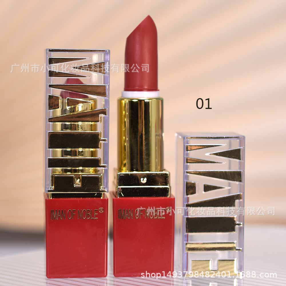 Foreign trade export IMAN OF NOBLE 5066B Moisturizing MATTE LIPSTICK Application Scenario