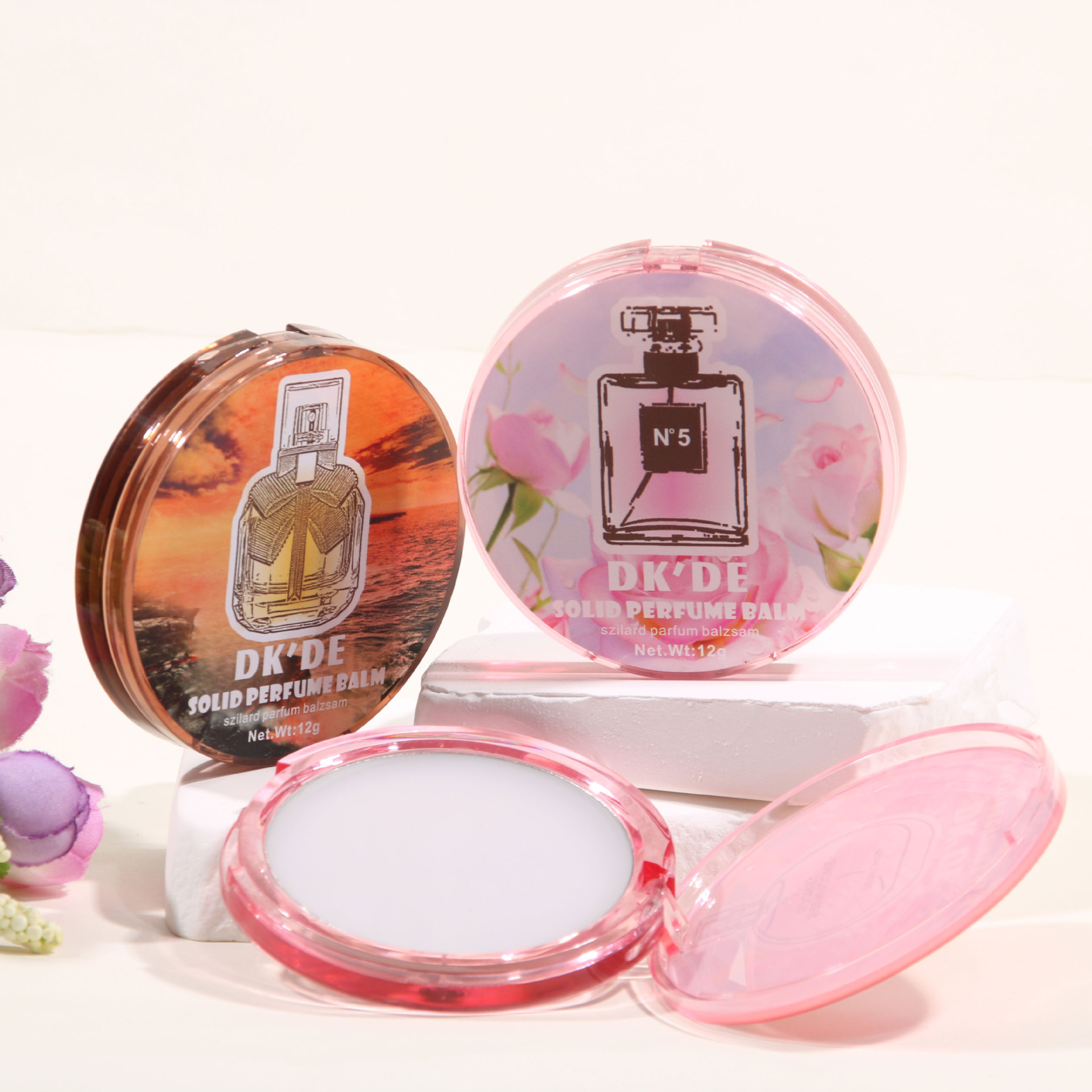 Cross-border exclusive DK'DE+6 types of fragrance body cream. The body cream has a long-lasting fragrance, is fresh and elegant, and is portable to carry around Specification drawing