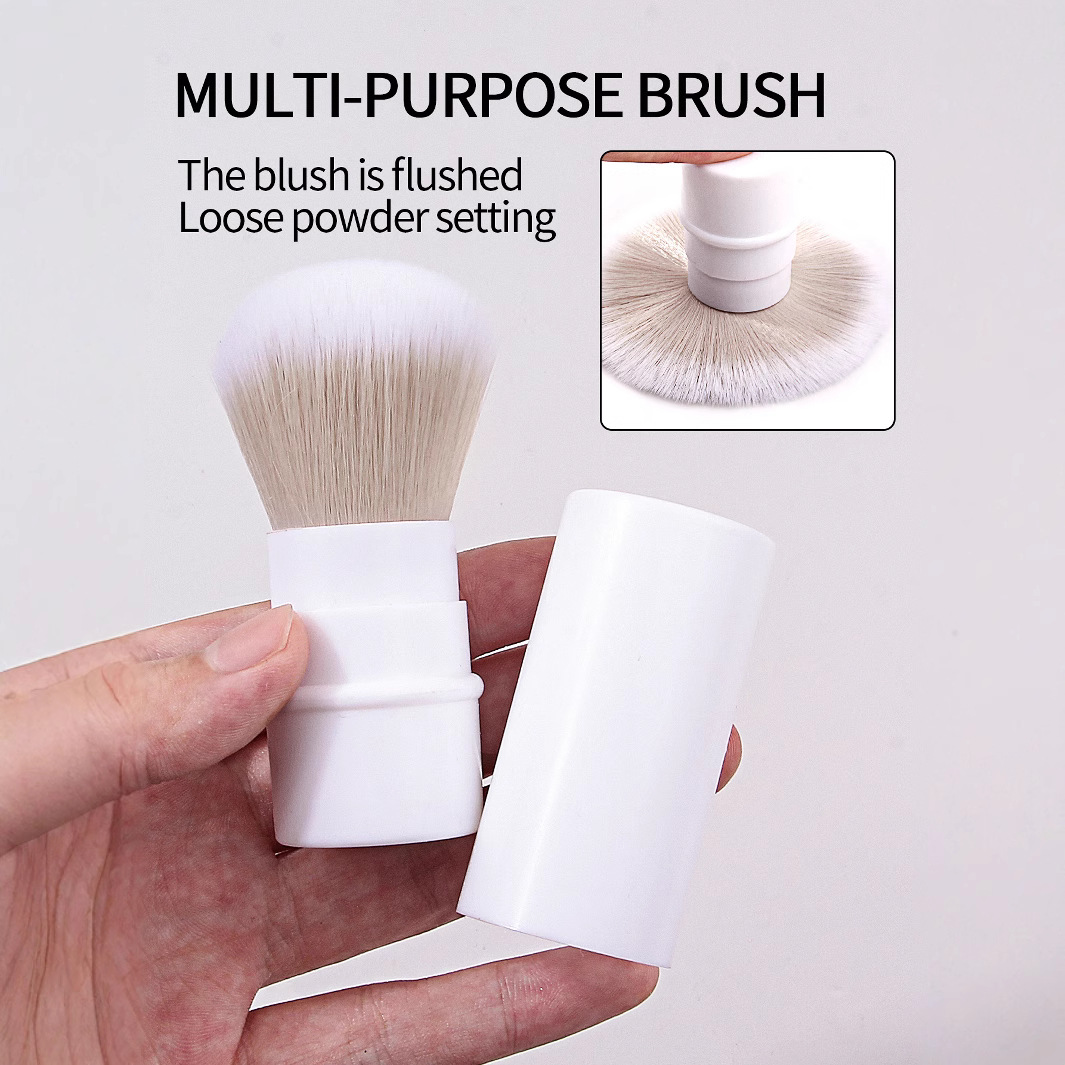 Portable mini telescopic brush, super soft bristle blush brush, foundation brush, nail dust brush, factory stock, first-hand supply full figure