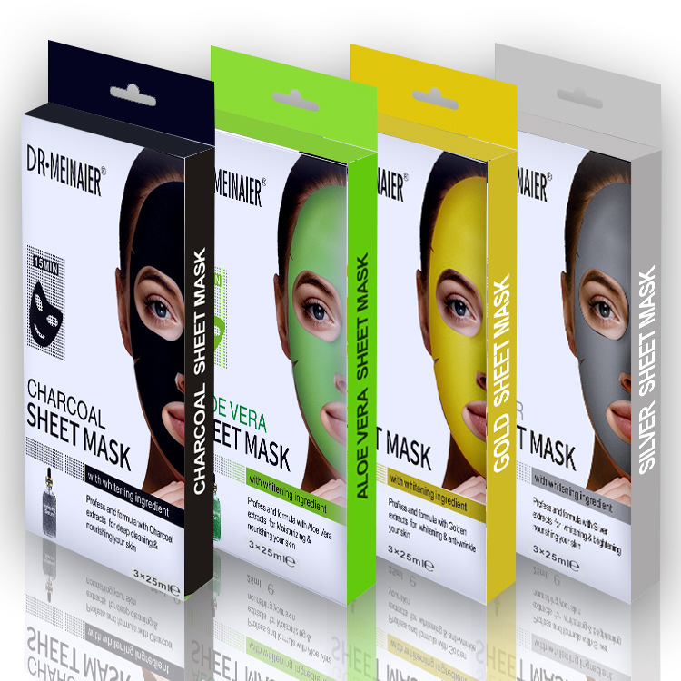 Cross-border exclusive aloe vera moisturizing, repairing and hydrating silk mask patch, soothing and brightening face mask, wholesale and consignment for export details Picture