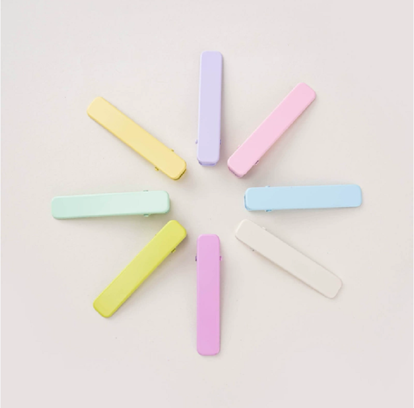 简约五彩发夹 小女孩舒适发夹 五彩发夹